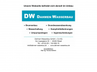 dahmen-wasserbau.de Webseite Vorschau