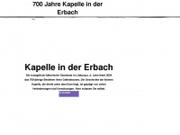 700jahre-kapelleindererbach.com Webseite Vorschau