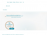 gesundheitsredaktion.ch Webseite Vorschau