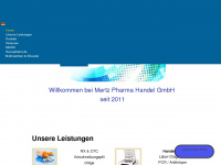 mertz-pharma-handel.de Webseite Vorschau