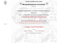 maennergesangverein.org Webseite Vorschau