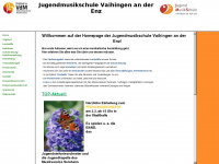 jugendmusikschule-vaihingen.de Webseite Vorschau