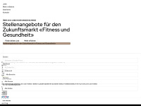 jobfitness.ch Webseite Vorschau