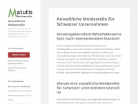 anwaltliche-meldestelle.ch Webseite Vorschau