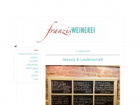 franzis-weinerei.com Webseite Vorschau