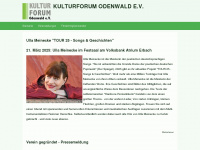 kulturforum-odenwald.de Webseite Vorschau