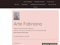 arte-fabriana.de Webseite Vorschau