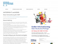 musikschule-pfullingen.de Webseite Vorschau