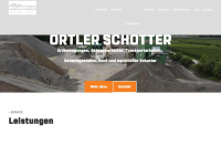 ortlerschotter.it Webseite Vorschau