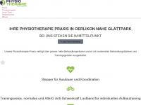 physio-oerlikerhus.ch Webseite Vorschau