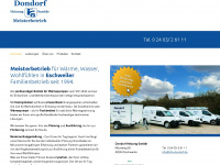 shk-dondorf.de Webseite Vorschau