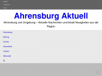 ahrensburg-aktuell.de Webseite Vorschau