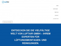 luftair.ch Webseite Vorschau