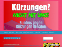 kuerzungennichtmituns.de Webseite Vorschau