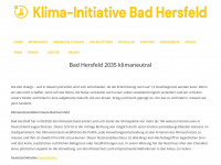 klima-initiative-bad-hersfeld.de Webseite Vorschau