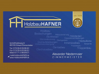 holzbauhafner.de Webseite Vorschau