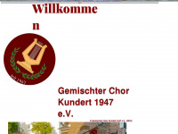 gemischter-chor-kundert.com Webseite Vorschau