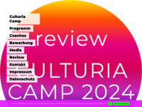 culturiacamp.com Webseite Vorschau