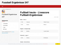 fussballergebnisse247.de Webseite Vorschau