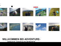 adventure-wings.com Webseite Vorschau