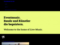 eventmusic-live.de Webseite Vorschau