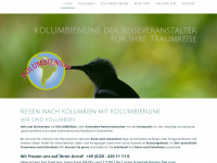 kolumbienline.de Webseite Vorschau