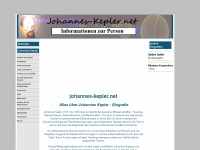 johannes-kepler.net Webseite Vorschau