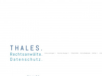 thales-datenschutz.de Webseite Vorschau