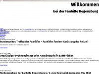 fanhilfe-regensburg.com Webseite Vorschau