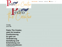 pedro-the-creator.ch Webseite Vorschau