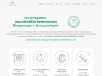 luftreinigung-im-aufzug.com Webseite Vorschau