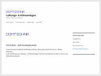 domtechnik.ch Webseite Vorschau