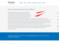 zimmer-medical.at Webseite Vorschau