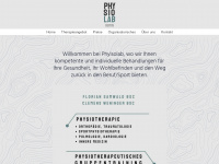 physiolab.at Webseite Vorschau