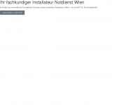 installateur-notdienstwien.at Webseite Vorschau