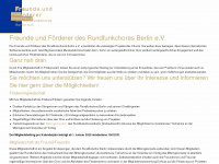 foerderer-rundfunkchorberlin.de Webseite Vorschau