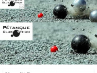 petanque-thun.ch Webseite Vorschau