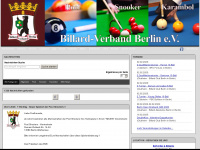 billardverband-berlin.net Webseite Vorschau