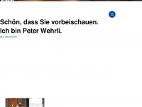 peterwehrli.ch Webseite Vorschau