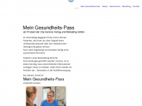 mein-gesundheits-pass.de Webseite Vorschau