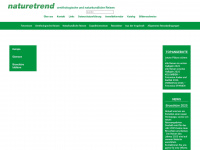 naturetrend.ch Webseite Vorschau