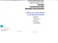 treuconservices.ch Webseite Vorschau