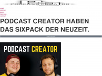 podcastcreator.de Webseite Vorschau