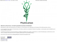 physiolampe.de Webseite Vorschau