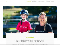 ponyschule-tanja-wein.de Webseite Vorschau