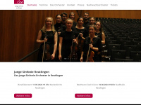 junge-sinfonie.de Webseite Vorschau