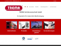 trema.de Webseite Vorschau