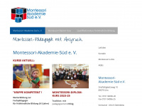 montessori-akademie-sued.de Webseite Vorschau