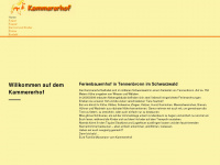 kammererhof-tennenbronn.de Webseite Vorschau