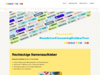 kigasticker.de Webseite Vorschau